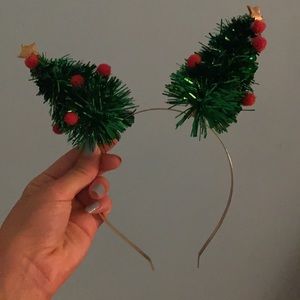 Christmas Tree Golden Headband